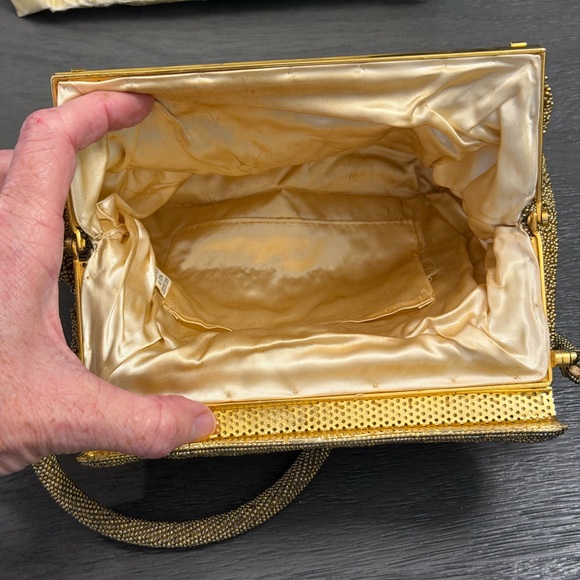 👑Vintage 1950s Gold Beaded Evening Bag NM Style - Picture 6 of 16